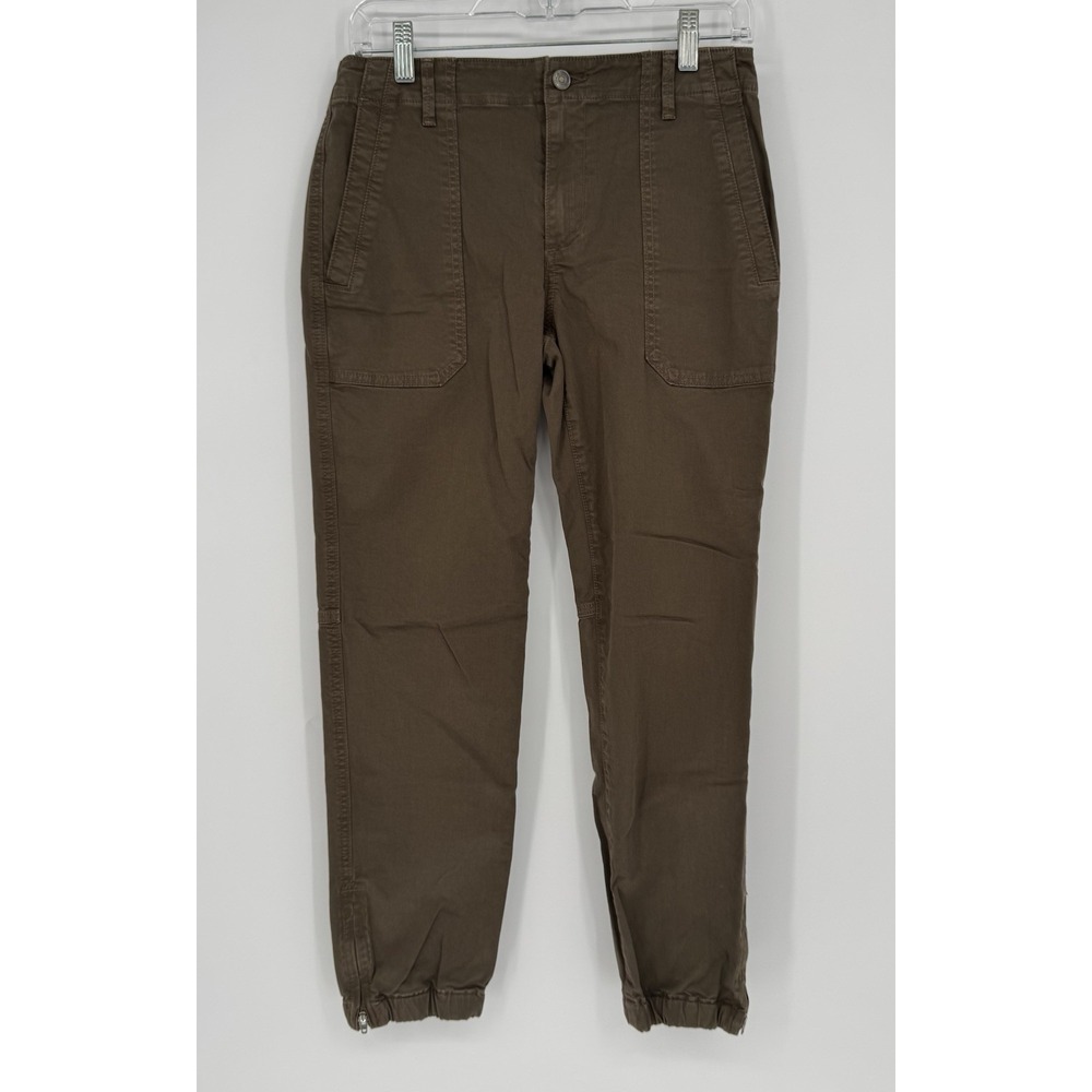 Vince Utility Cargo Pants Women's Size 28 Dark‎ Willow Ankle Zip Mid Rise